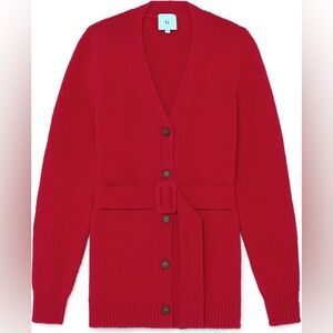 G. Label Goop Wool Sylvana Belted Cardigan Sweater